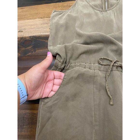 Velvet Heart Tencel Jumpsuit Lagenlook Essentials Earthy Loose Fit Brown Size XS - Picture 6 of 11